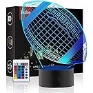 3D Illusion Night Light Birthday Gift Lamp, Bedoo 16 Colors Changing Xmas Indoor Table Desk Decoration Dimmable Sleeping Lighting