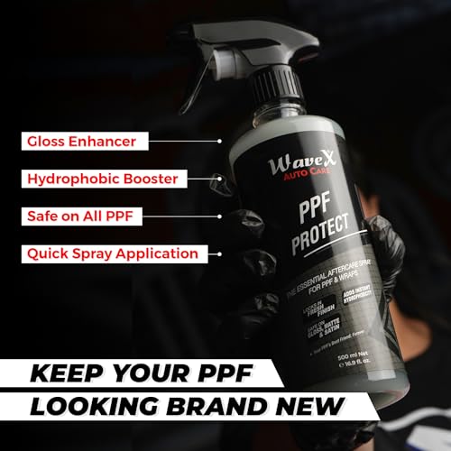 Image of Wavex PPF Protect Aftercare Spray for PPF & Vinyl Wraps - 5L | Aftercare Spray, Hydrophobic Shine, Dust Remover, Streak-Free Finish, Safe on Gloss, Matte & Satin Surfaces