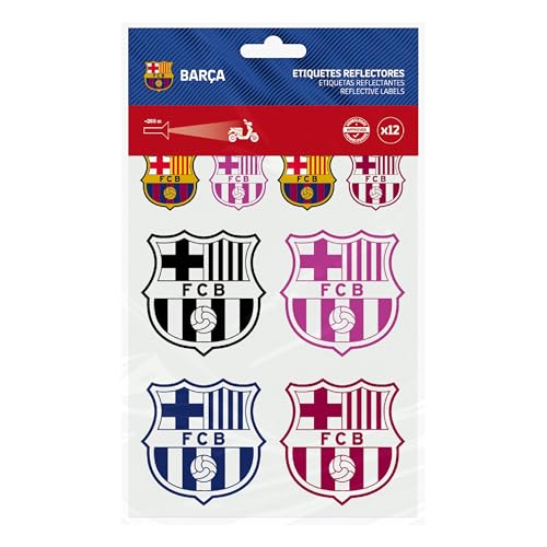MINE STAMP - 12 Etiquetas Reflectantes FC Barcelona | Homologadas 200m