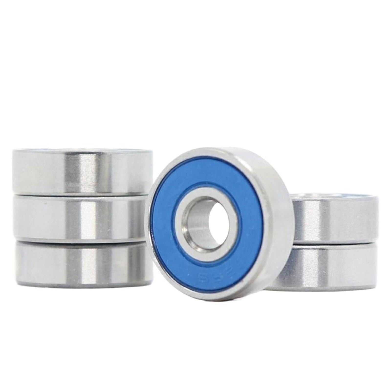 Industrial Shaft Bearings, 626 2RS Bearings Blue Sealed 6x19x6Mm, ABEC-3 626rs Ball Bearing Parts for Car Truck 6 Pcs