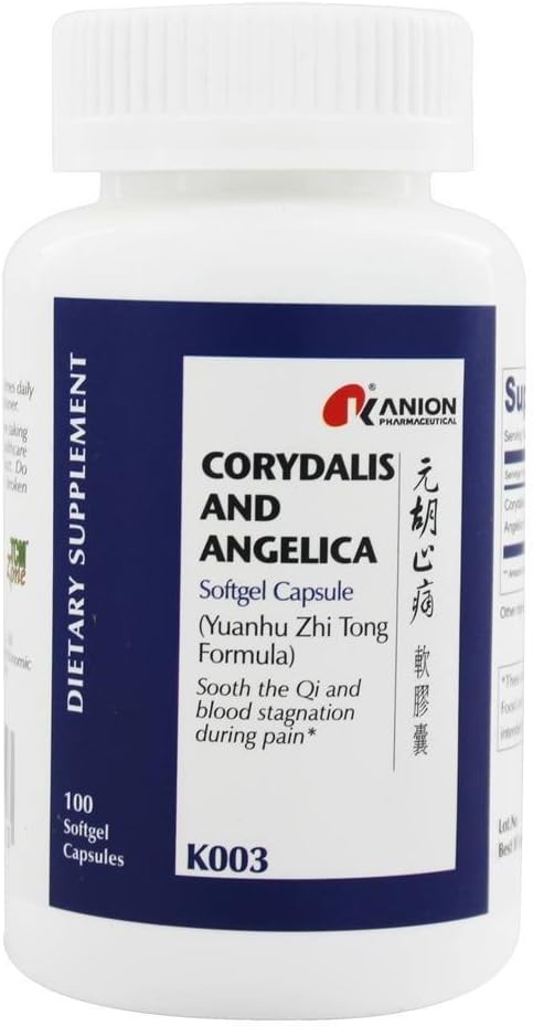 Corydalis and Angelica 100 softgels by Kanion