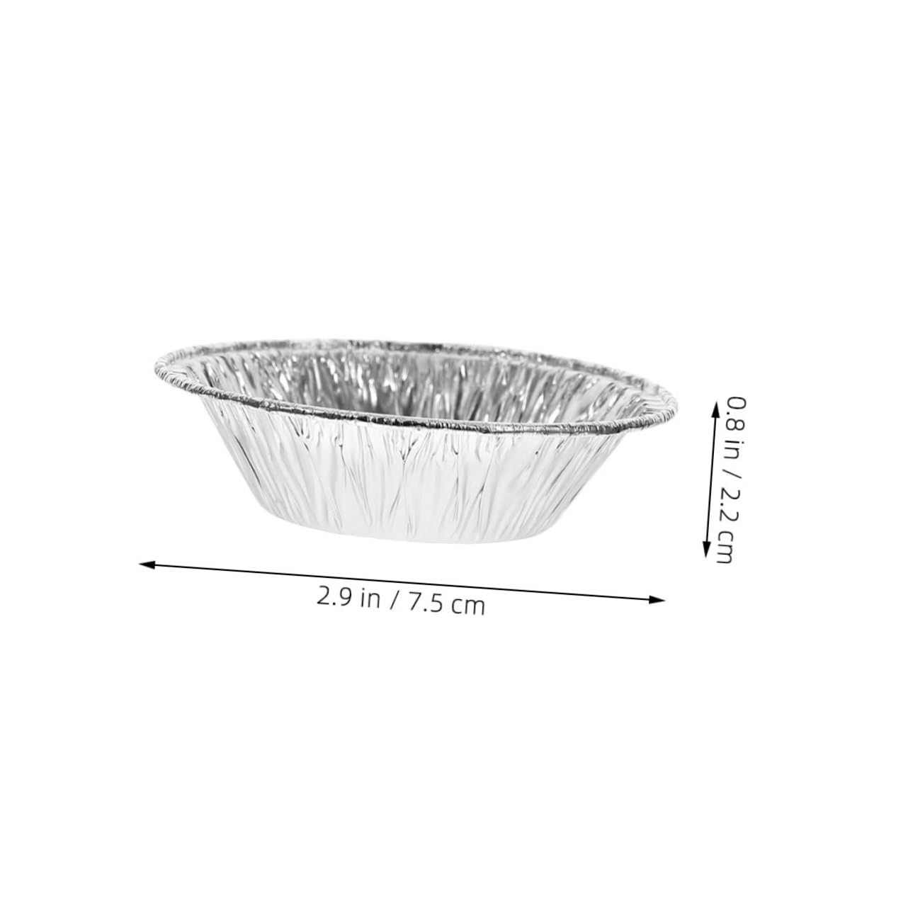 Cabilock 600 Piezas Moldes Redondos Desechables Aluminio para Tartas Bandejas Antiadherentes para Horno Aptos para Postres Caseros Magdalenas Cupcakes y Tartas