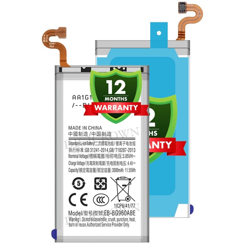 Image of Original EB-BG960ABE Battery Compatible for Samsung Galaxy S9 - (3000mAh) - 1 Year Warranty