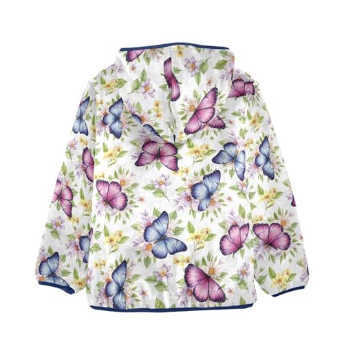 CHIFIGNO Butterflies Flowers Toddler Winter Coat Warm Winter Jackets for Toddler Boy 3T2