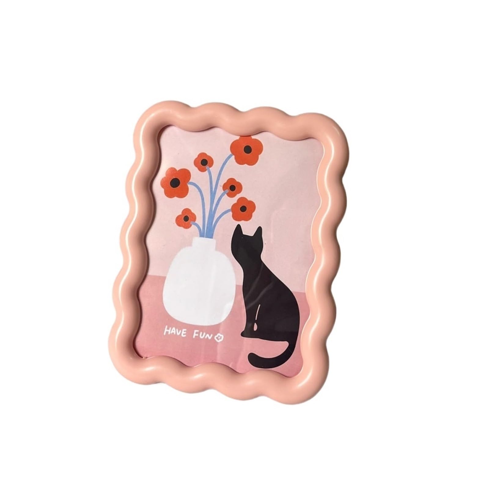 Universal Photo Frame, Cute, Desktop Decoration, stylish Home décor, Suitable for Weddings, Dormitories, Office desks, farmhouses, Children's Rooms, Studios, and Birthday Gifts.(Pink)