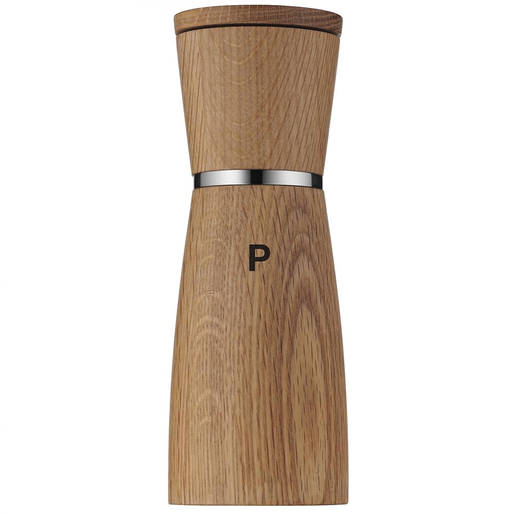 WMF Ceramill Nature Salz und Pfeffermühle-Set 2-teilig, 17,9 cm, unbefüllt, Holz Keramikmahlwerk, Mühle für Salz, Pfeffer, Chillischoten