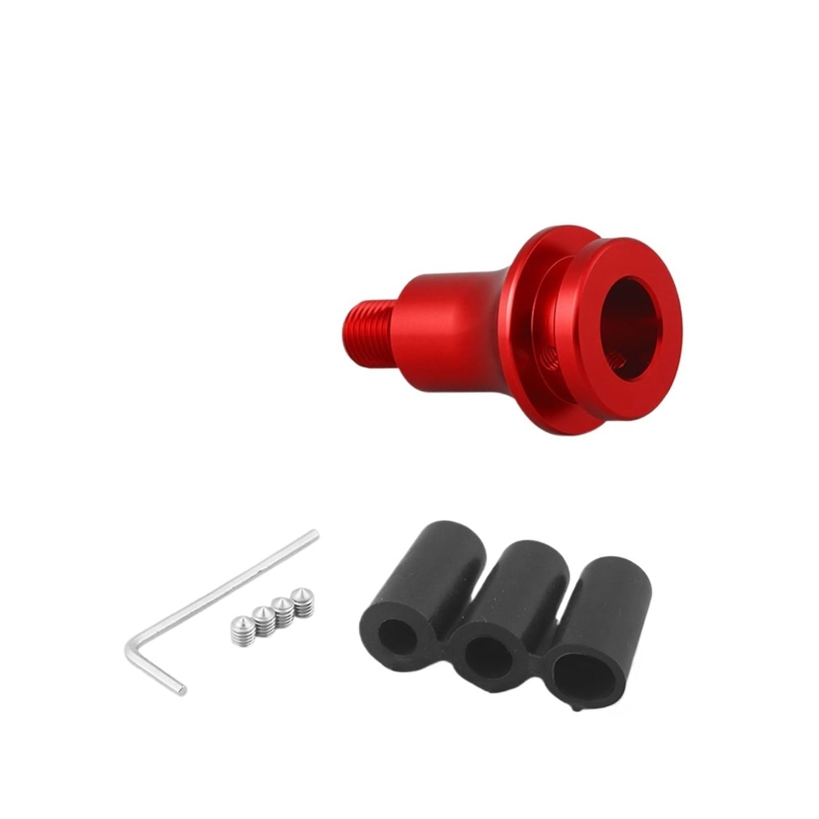 KAIAYGEE Gear Shift Knob Manual Adapter M12x1.25 Thread Alloy(Red)