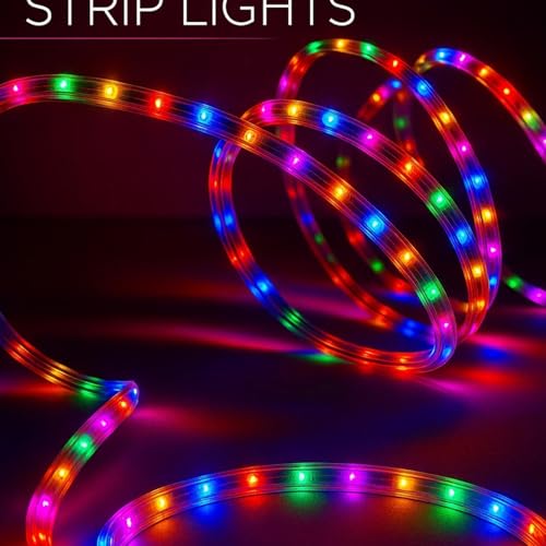 Image of V.E.S.P.A SMD LED Strip Lights Waterproof Lighting for Home Wall Decor & Interior Decoration | Perfect for Diwali Lighting | | Wedding | Events | Strip Lights | (Multi, 34 Meter)