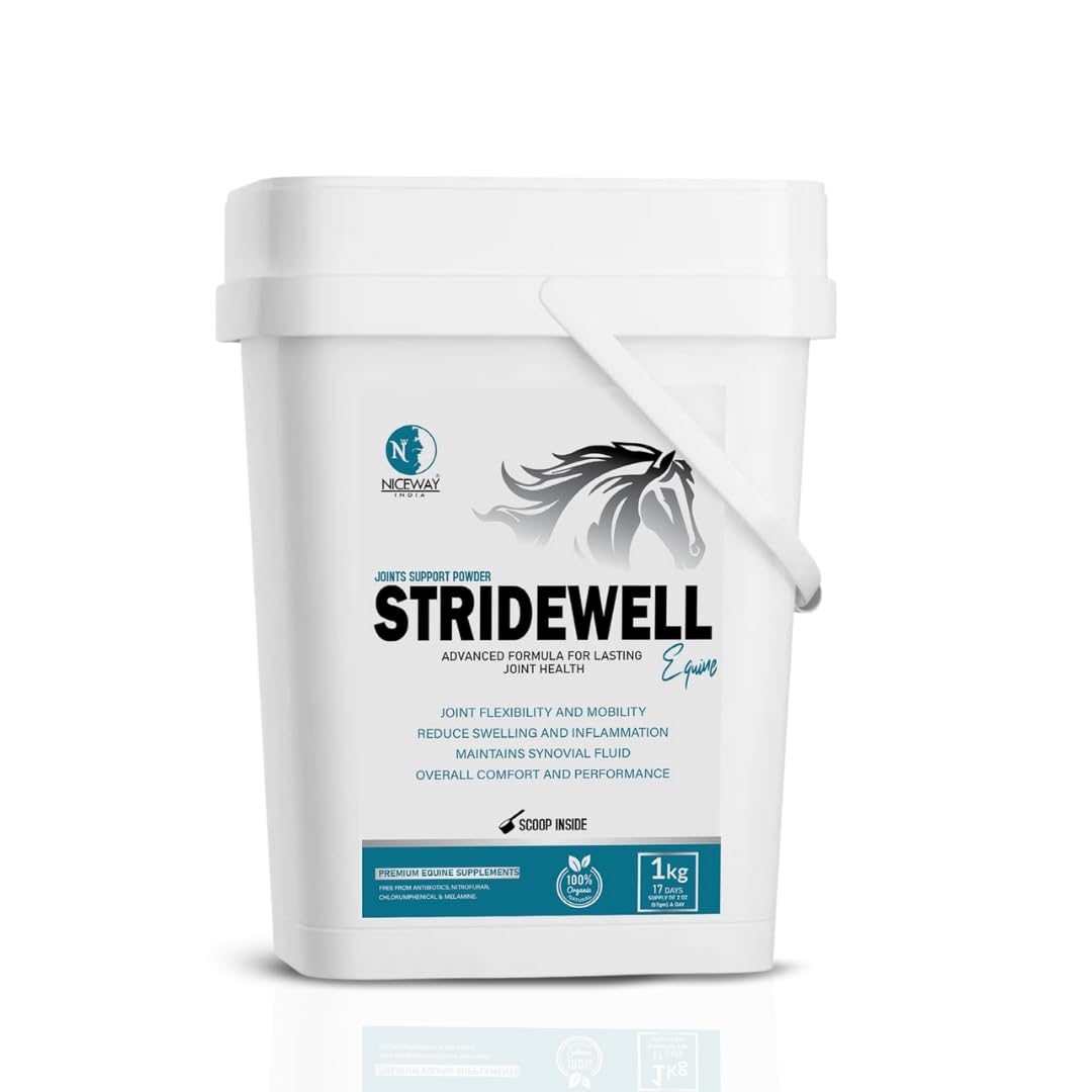 StrideWell Equine - Advanced Supplement for Joint Health of Horses (1 KG | 17 Days Supply)