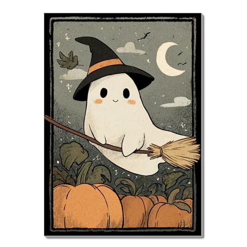 Décoration murale fantôme d'Halloween TracyArt poster d'horreur sans cadre 33x43 cm