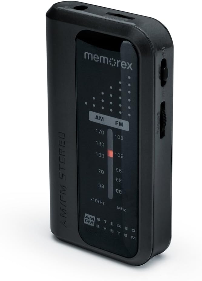 Amazon.com: Memorex MR4240 Portable AM/FM Pocket Radio, Black : Electronics