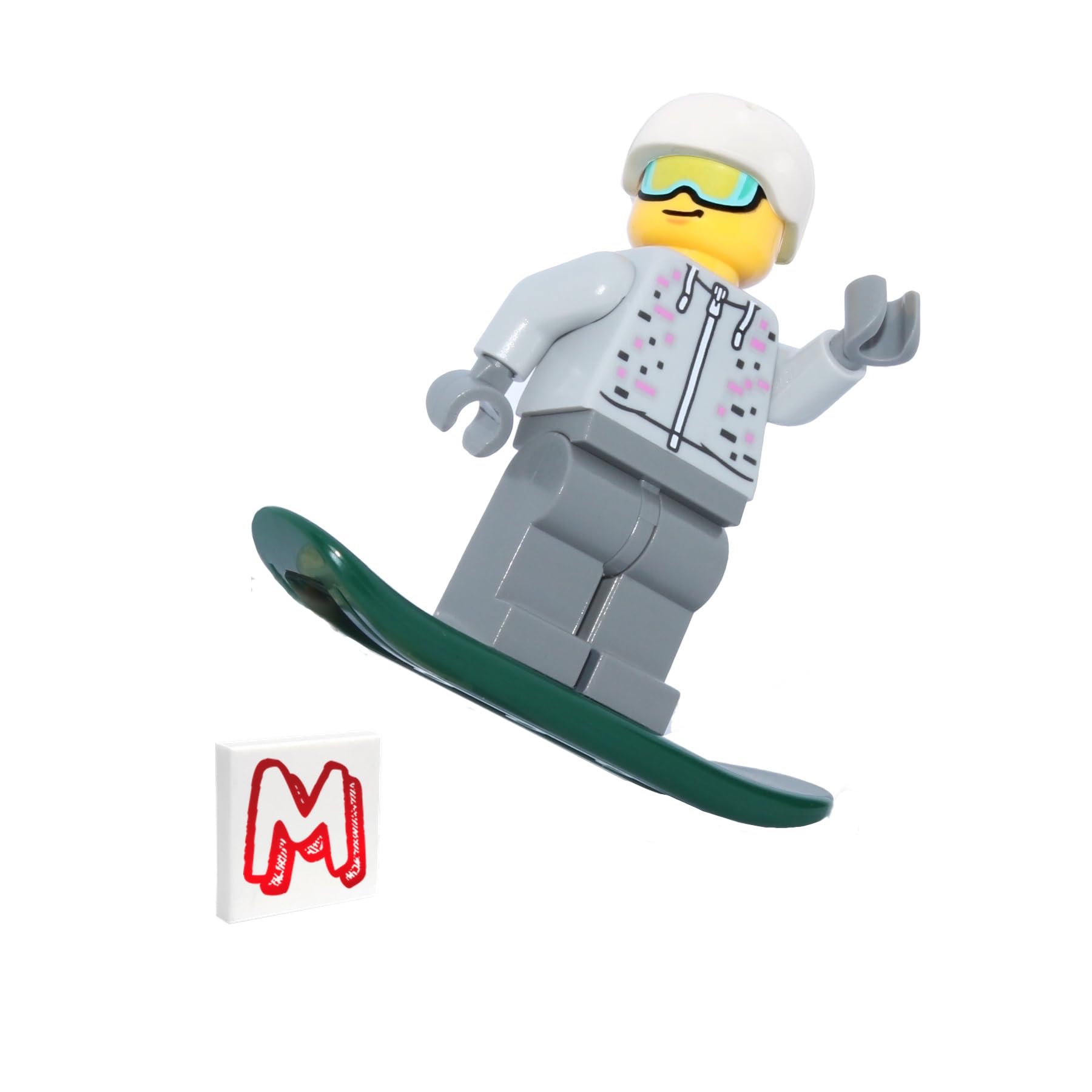 LEGO City Minifigure - Snowboarder (with Goggles and Snowboard) 60179
