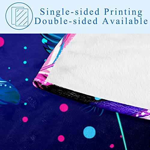 Couverture douce chaude et légère en microfibre imprimée
