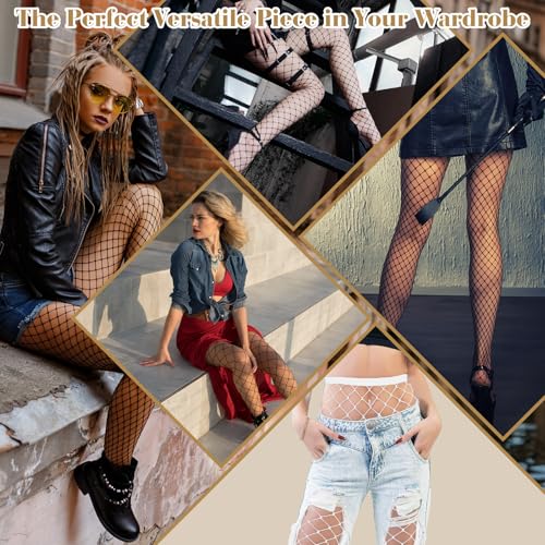 PLULON Fishnet Stocking for Women High Waist Tights Women Fishnet Tights Neon Fishnets Pantyhose Stockings3