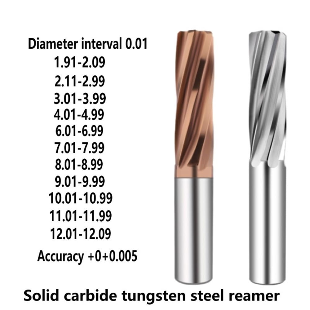 Alesatore Scanalatura Elicoidale Carburo Solido Acciaio Tungsteno, 1 Pezzo