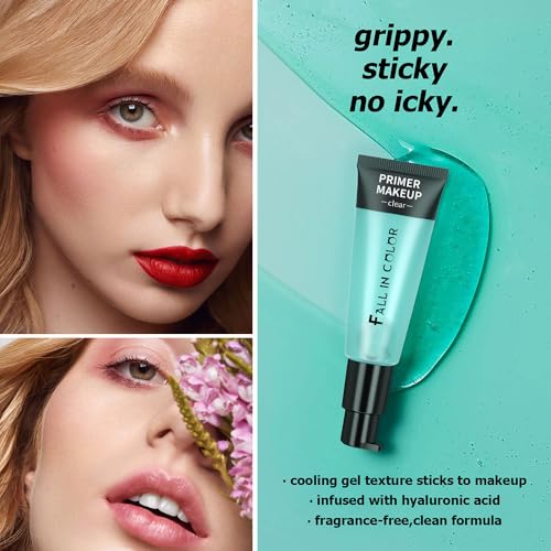 Face Grip Primer, Gel-Based & Hydrating Face Primer Makeup For Smoothing Skin & Gripping Makeup, Moisturizes & Brighten Skin Makeup Primer (Green) - Image 5