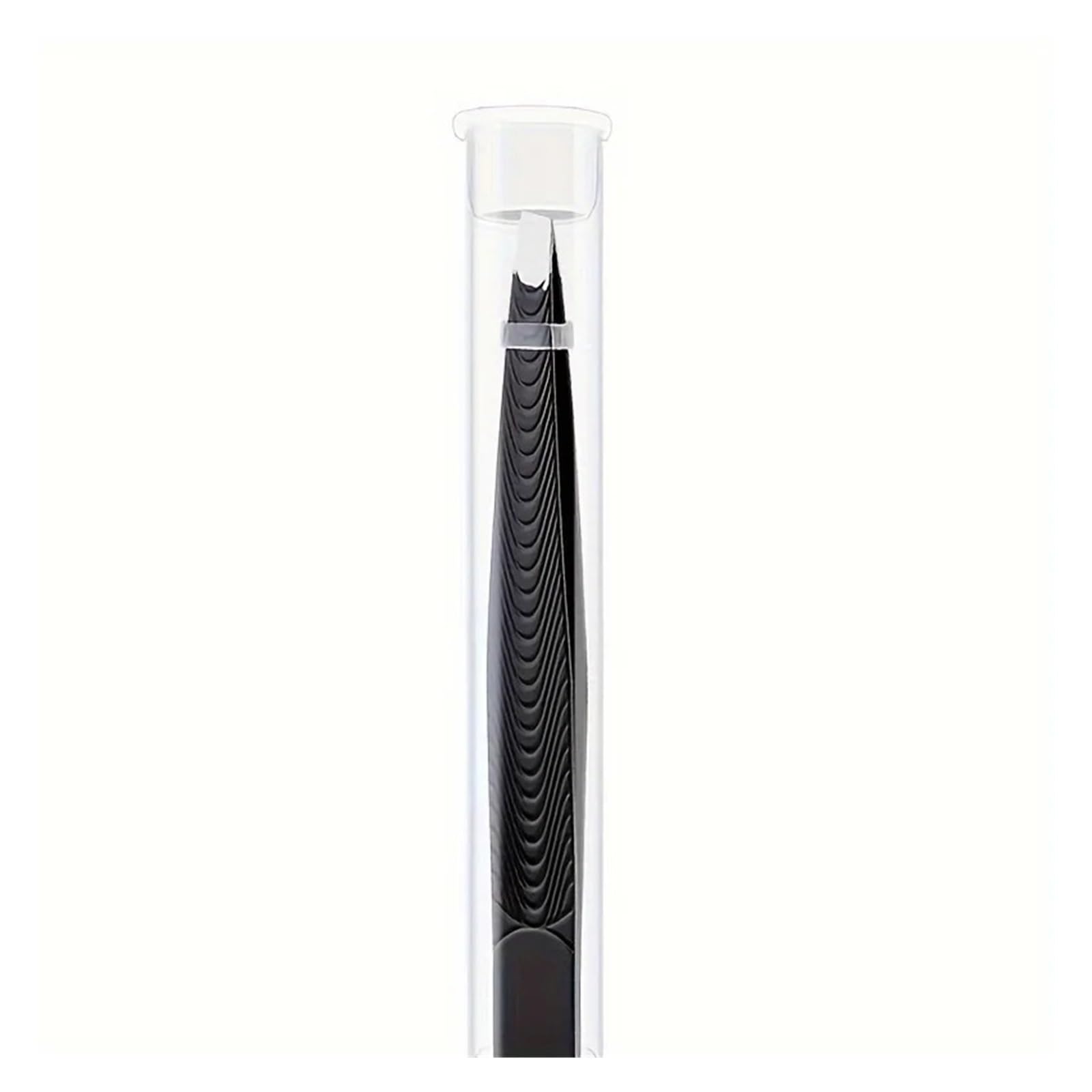 Zgxnyi Women's Black Eyebrow Tweezers 1Pcs Eyebrows Tweezers Trimmer Beard Eyelash Brow Hair Removal For Face Makeup Tool Man Or (Black)