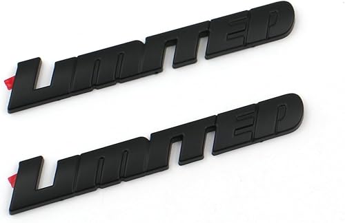 Miniatura 1 de Mnneryss 2 emblemas limitados de puerta de color negro mate compatibles con Sequoia Tacoma Tundra 4Runner (negro mate)