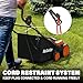 MAXLANDER 2-in-1 Electric Dethatcher and Scarifier, 15 Inch 13 Amp Corded Lawn Dethatcher with 5-Position Depth Adjustment, 45L Removable Collection Bag, Walk Behind Machine for Garden Yard Grass