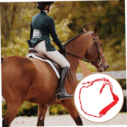 Corde multi-nœuds cheval polyester rigide pour licol éthologique