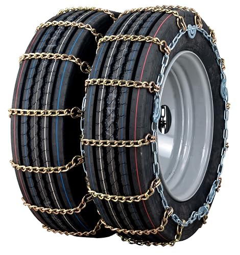 Quality Chain Light Truck Twisted Square Link Alloy Cam-Style Tire Chains - Dual Triple (4128SLCTWIST)
