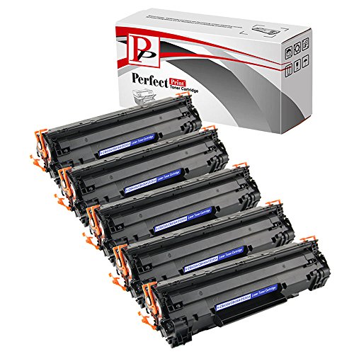 PerfectPrint - 5 PerfectPrint cartucho de tóner Compatible sustituye a CE285A para HP P1102 P1102w M1130 M1132mfp M1134 M1136mfp M1210 M1212nf M1217NFW impresora