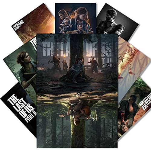 Ljjlodwpfv The Last of Us Game Pósters,Juego de 8 pósteres de 10x14 pulgadas, con la carga de los...