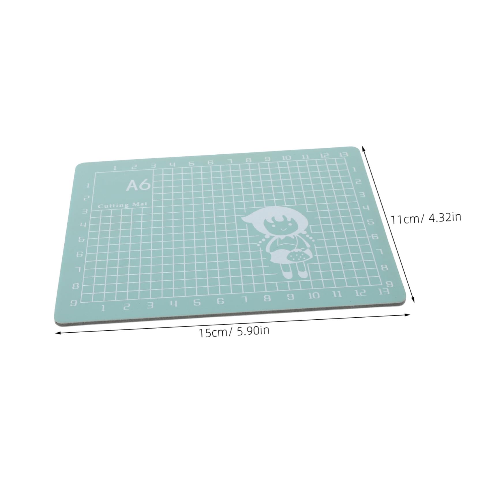 Tappetino da Taglio Artigianale A6 Verde 8 Pezzi Pvc