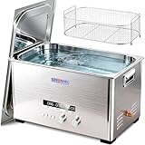 Keoslpy Ultrasonic Cleaner 22L, Professional Ultrasonic Cleaner Machine with Timer & Heater, Sonic Cleaning Machine for Carburetor, Gun, Industrial Parts Labs Chains Jewelry Watch Glasses 480W