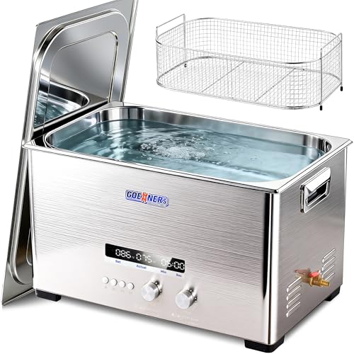 Keoslpy Ultrasonic Cleaner 22L, Professional Ultrasonic Cleaner Machine with Timer & Heater, Sonic Cleaning Machine for Carburetor, Gun, Industrial Parts Labs Chains Jewelry Watch Glasses 480W