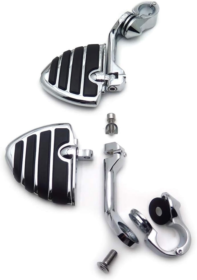 SMT- Cromado 5" Mini Wing Highway FootPeg 1.25" 1 14" Montaje Compatible con Kawasaki VULCAN VN400 VN800