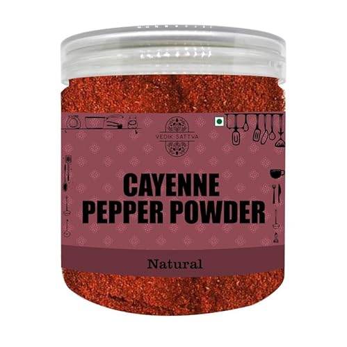 Vedik Sattva Natural Cayenne Pepper Powder 2.64 OZ / 75 GM | Pack Of 1 Box