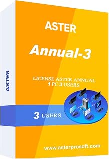 ASTER Annual 3 Workplaces, MS Windows 7/8/10/11/ (2-User 1PC) Annual Subscription 1-Year (Email Delivery No CD) [software_ Price In India