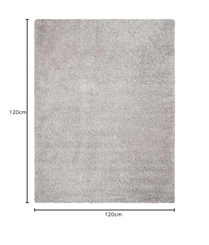 Image of Soft Fluffy Shag Area Rectangular Shape Rugs for Living Room, Shaggy Floor Carpet for Bedroom, Girls Carpets Kids Home Decor Rugs, Cute Luxury Non-Slip [Size 4X4 Square]