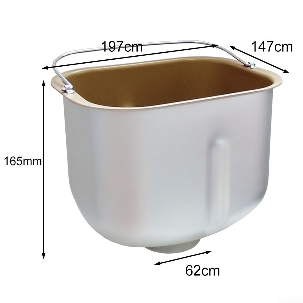 Secchio di miscelazione facile da usare, progettato specificamente per macchine per il pane e preparazione dell'impasto (oro T1)