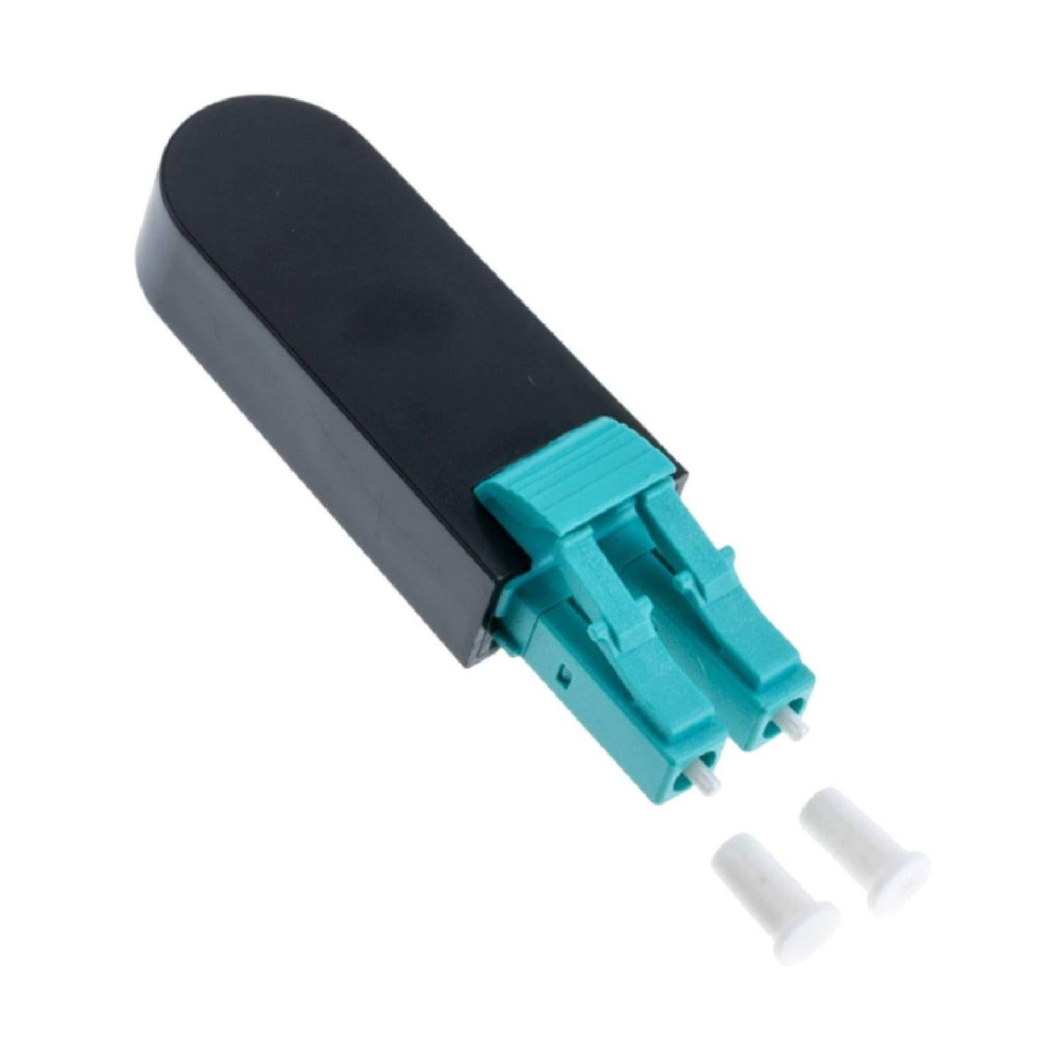 Shielding Fiber Optical Loopback Adapter with Dust Caps Reusable Duplex LC Loopback Device Easy to Use Compact for Network Technicians, Bench Testing, Lc Om3 Loopback-picture-12