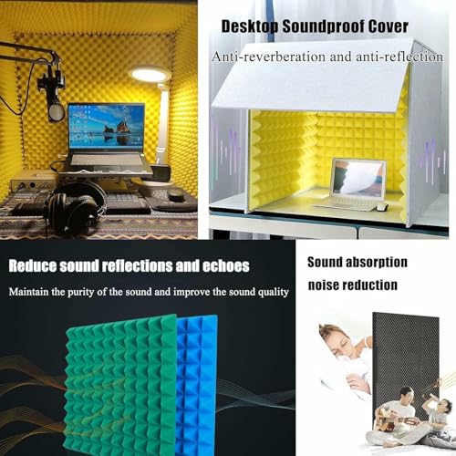 Housse insonorisée de bureau et cabine isolation microphone pour studio - 3