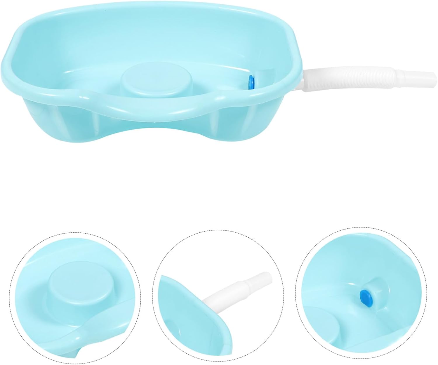 Portable Ergonomic Shampoo Bowl for Bedridden Hair Washing Basin Comfortable Neck Support for Elderly Pregnant Women and Patients Lightweight Tray for Home Care and Mobility
