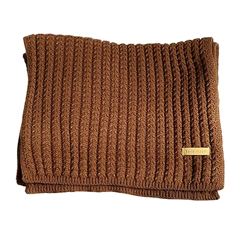 Châle en cachemire doux pour femmes : écharpe longue de tricot pour l'hiver