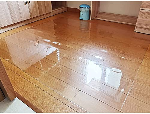 Tapis de chaise plastique transparent imperméable antidérapant long pour sol