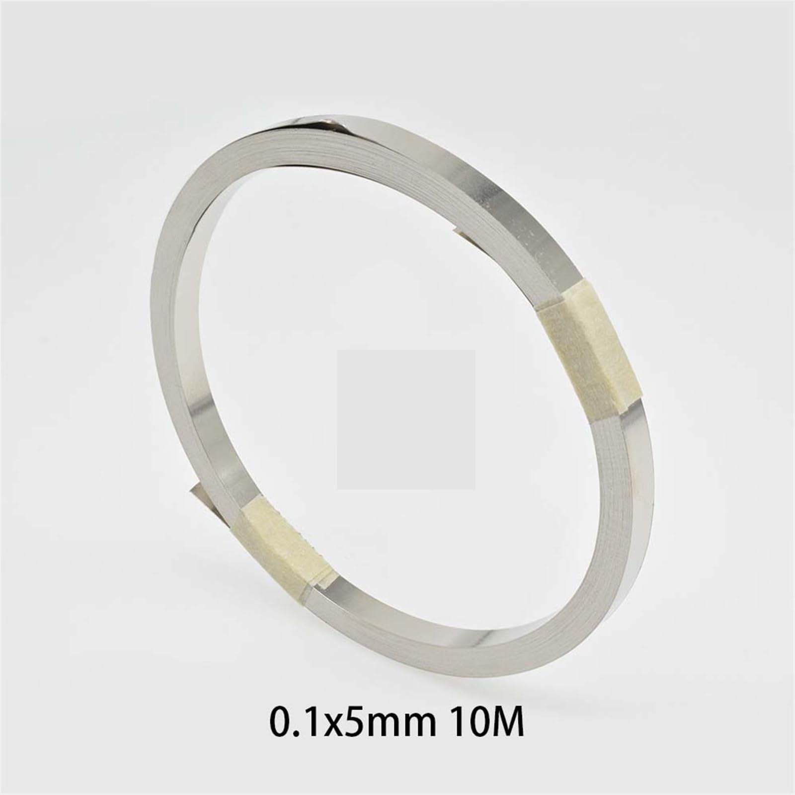 Taśma stalowa niklowana, taśma niklowa 0,1x mm 10m(0.1x5mm 10m)