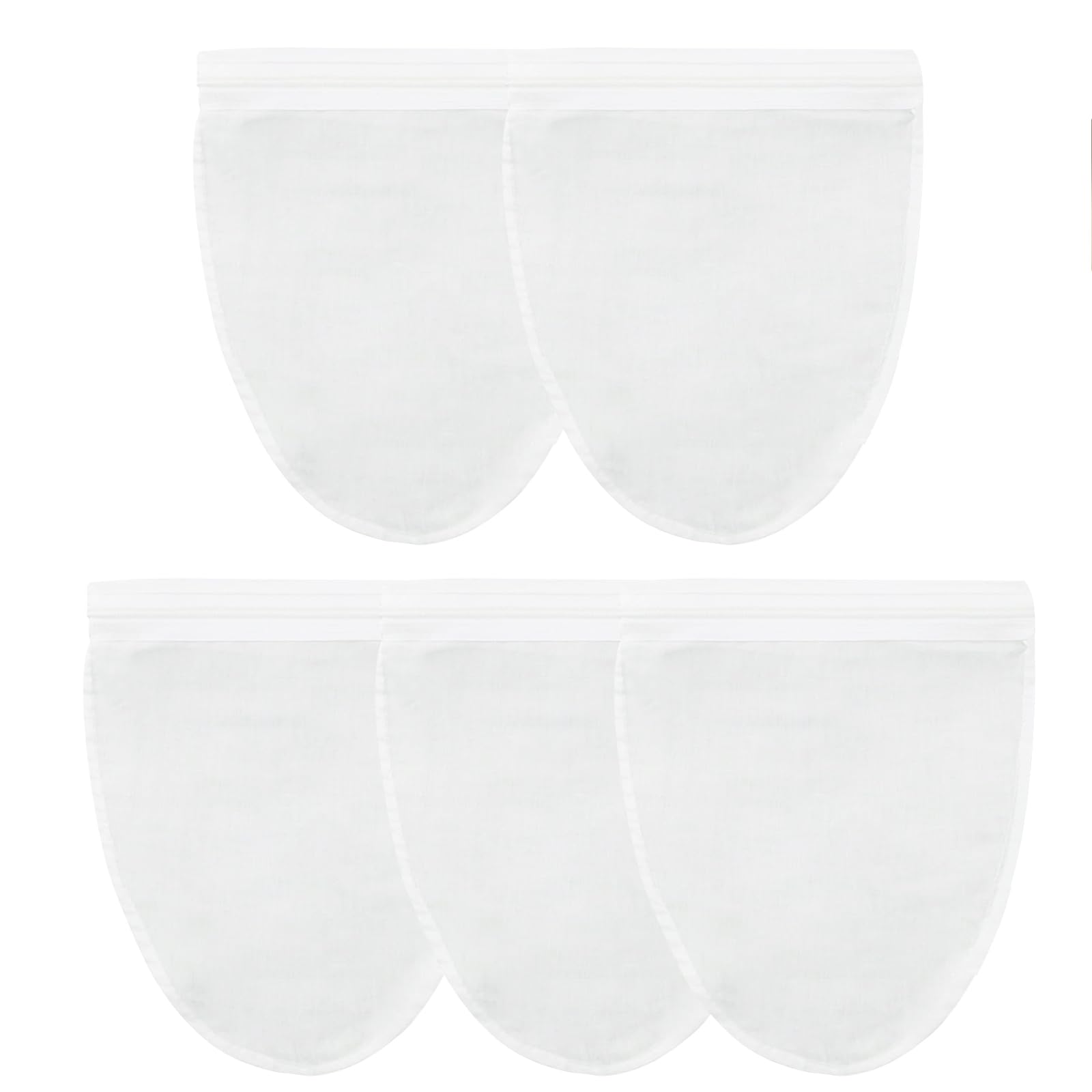 FATCAT Fine Mesh Cheese Cloth, Fine Mesh Strainer Bags, Nut Milk Bag, Cheesecloth for Straining (S-Size*5/ Excluding Bracket)