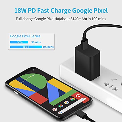 Looptimo Usb C Fast Charger Kit Compatible For Google Pixel 7/7 Pro/6A/6 Pro/6/5A/5/4A/4Xl/4/3A Xl/3A/3 Xl/3/2 Xl, 30W Pd[Pps]&Qc 3.0 Car Charger + 20W Home Wall Charger + 2 Pack Type C Cable 3.3Ft #TOP1