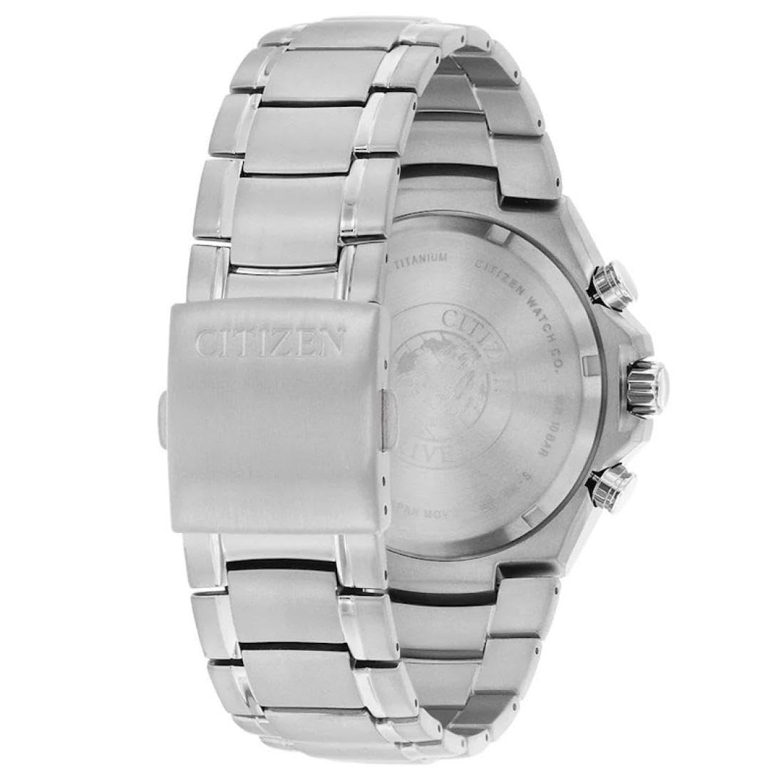 Citizen Herren Chronograph Eco-Drive Uhr mit Titan Armband