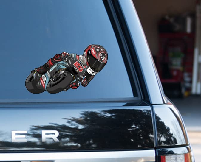 fabio-quartararo-20 Cartoon Effect Funny Decal Sticker Car, Van, Laptop, Doors or Walls Ideal for Camper Vans, Caravans Cars and Vans National Pride