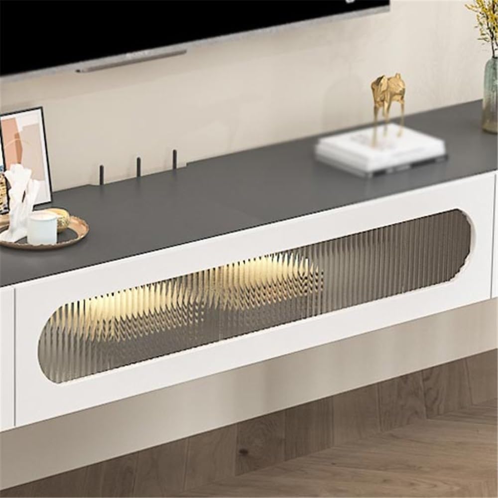 Soporte para TV Mueble de TV Flotante 180 cm, Soporte for, Estante Entretenimiento con Puertas for Sala Estar Soportes de televisión(Grande)