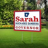 SignPro Sarah Huckabee Sanders For Governor Yard Sign | Sarah Huckabee Sanders Sign | Sarah Huckabee Sanders Yard Sign | Arkansas Governor Race | 24" x 18" Corrugated Plastic | Includes H Stake | Double Sided