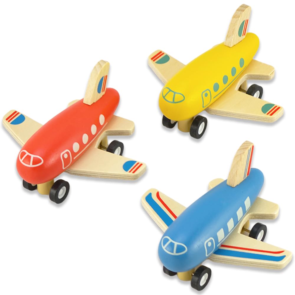 That's Crackers Wooden Pull Back Plane | Single | Little Gift | 18m+