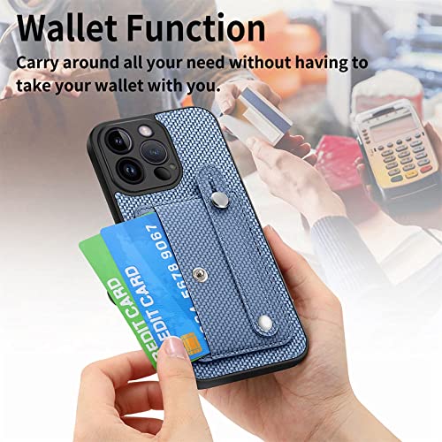 Housse de protection Samsung S22 Plus aspect carbone et sangle bleu - 5