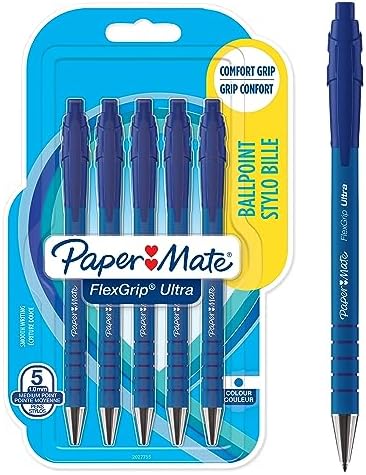 Paper Mate 2027755 Długopisy, Niebieski, 5 Sztuk